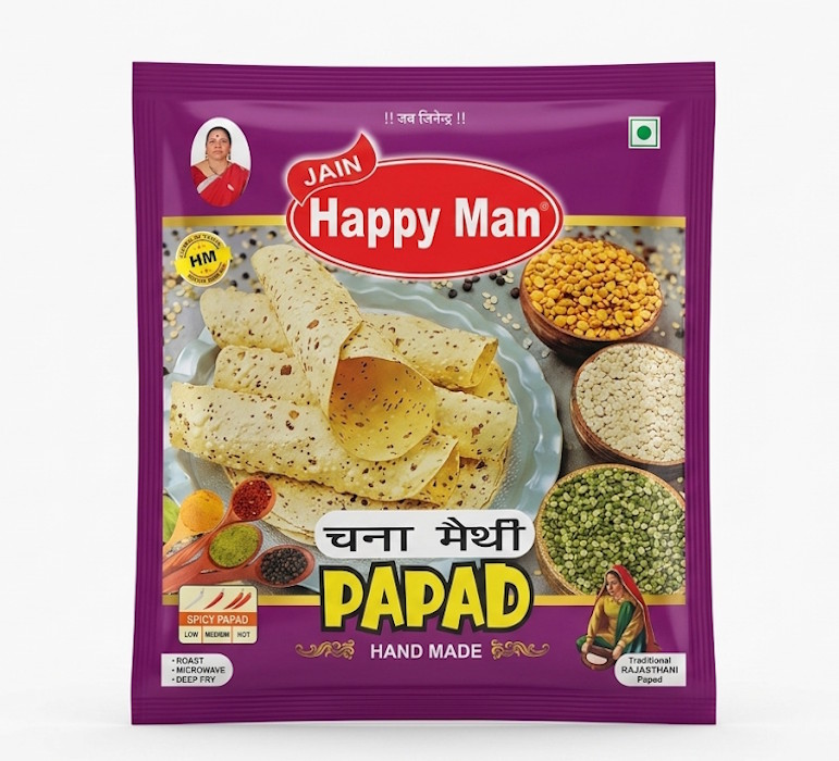 Chana Methi Papad